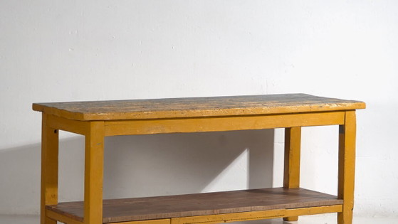 Antique long table with lower tray (c.1920) #17 – Dining tables, Rustic (photo 3 of 40)