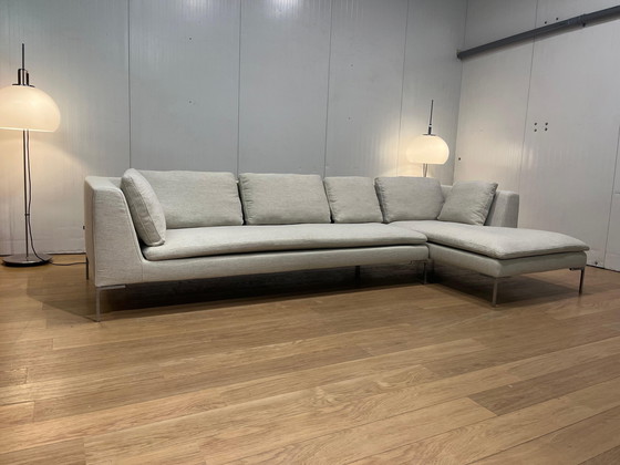 Image 1 of B&B Italia Charles Corner Sofa – Newly Upholstered (Ecru)