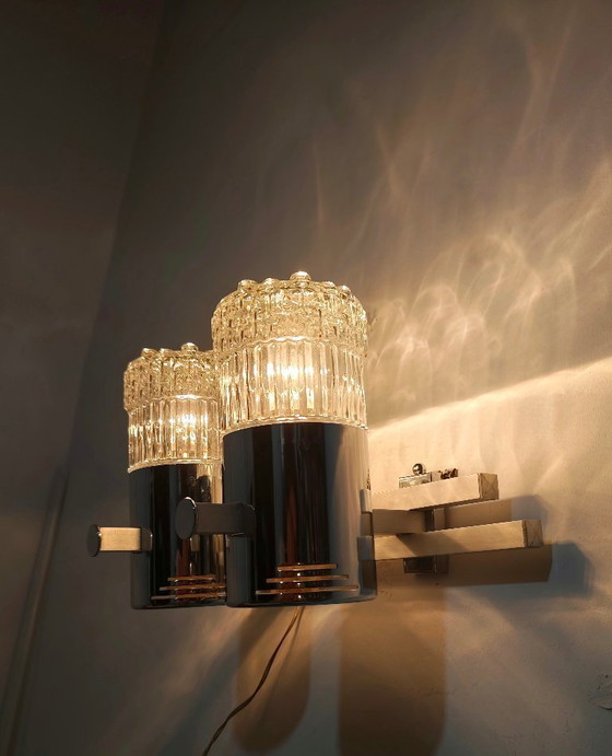 Image 1 of Lámpara de techo de cristal. España, años 50.