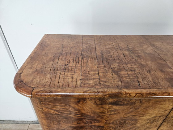 1930s Austrian Art Deco walnut burl sideboard – Sideboard cabinet, Wood (photo 5 of 18)