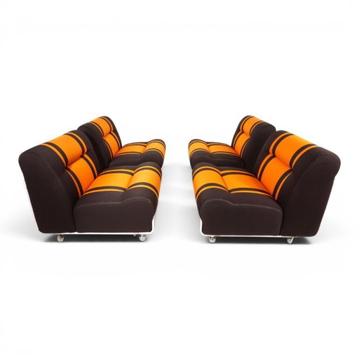 Cor Concha 4-delige modulaire bank in Space Age-stijl van Jo Otterpohl, 1970
