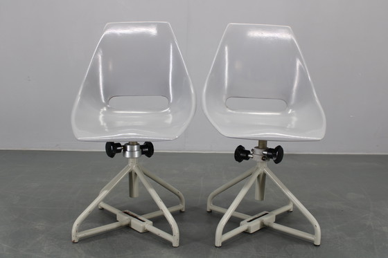 Image 1 of 1960s Miroslav Navratil Pair of Fiberglass Chairs for Vertex, Czechoslovakia