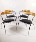 4x Effezeta designer chairs