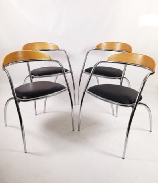 Image 1 of 4x sedie di design Effezeta