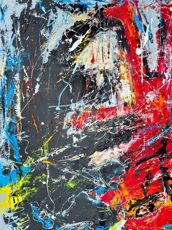 Amitié de deux êtres - XXL – Peintures et dessins, Canvas (photo 7 of 16)