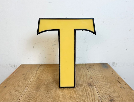 Image 1 of Vintage Illuminated Letter T, 1970s