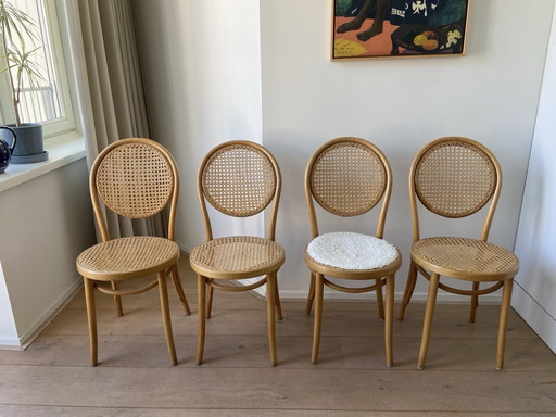 4x Radomsko Bentwood Chairs (Thonet Style)