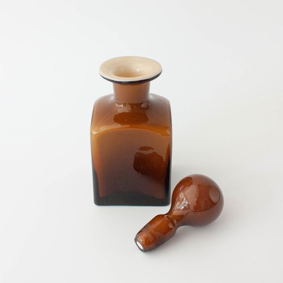 Vintage 1960s Brown Opaline Glass Bottle from Marinha Grande – Table accessories (photo 7 of 12)