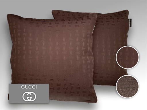 Gucci - Juego de 2 almohadas nuevas hechas de viscosa vintage de Gucci