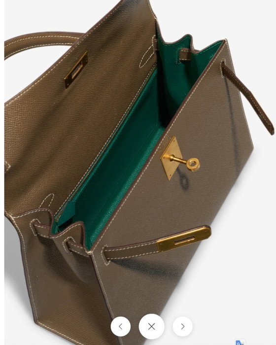 Image 1 of Sac HERMES Kelly 28 en Cuir Étoupe - 103229