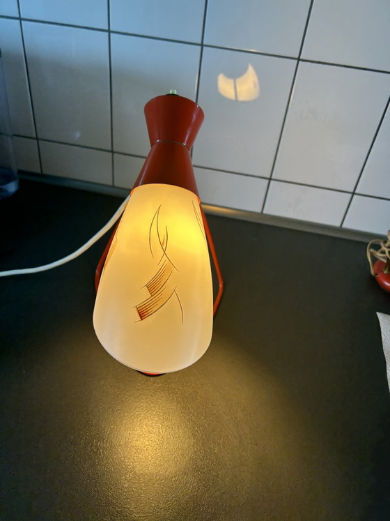 Vintage table lamp Josef Hůrka – josef hurka, Metal, Glass (photo 5 of 5)