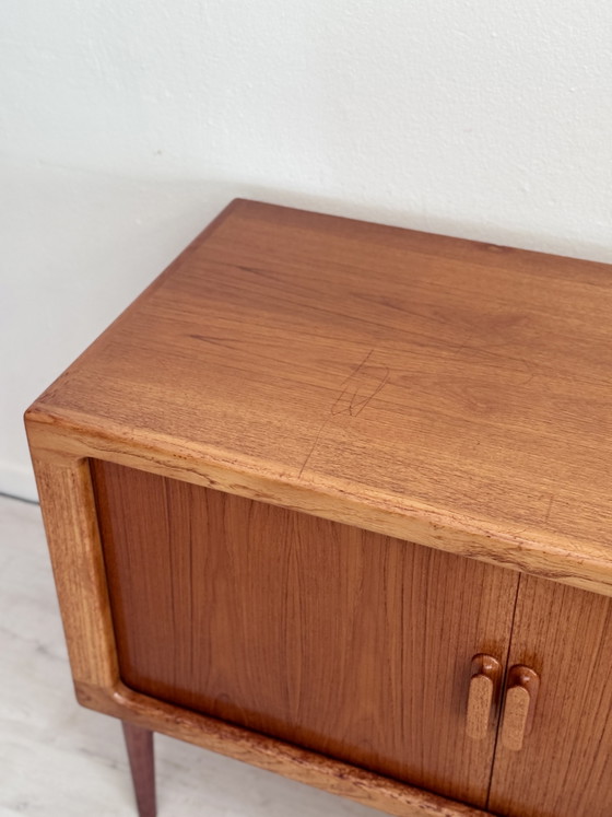 Vintage Midcentury Teak Sideboard Tambour Doors – Wood (photo 12 of 13)
