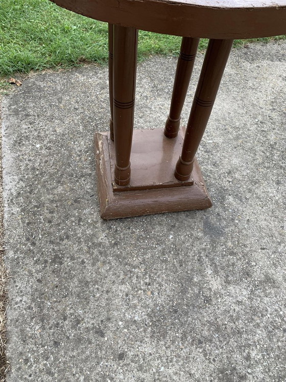 Art Deco Round Side Table, 1930s (photo 5 of 6)
