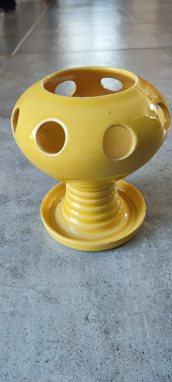 Image 1 of Jean Garrillon ceramic crocus pot