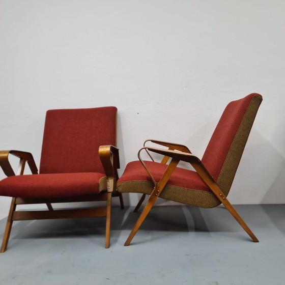 Image 1 of 2x Armchairs by František Jirák for Tatra Nabytok 60's Czech