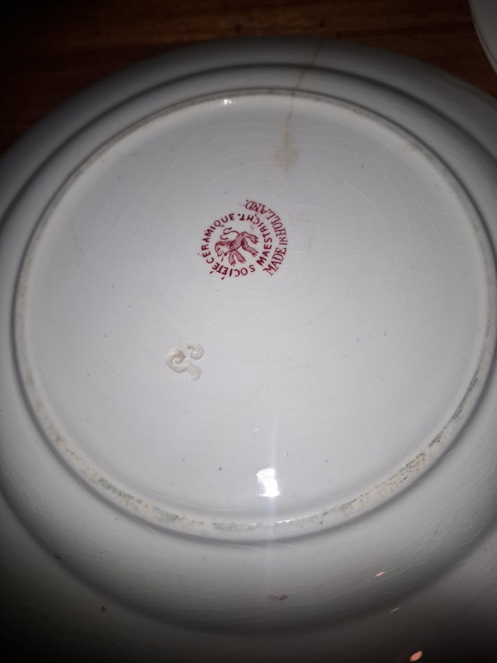 Image 1 of Tre piatti vintage della Société Céramique Maastricht