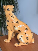 Pantera/tigre in ceramica d'epoca