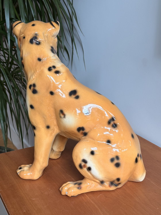 Image 1 of Pantera/tigre in ceramica d'epoca