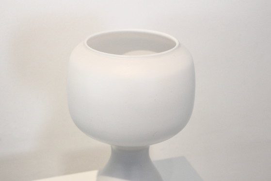 Philips Lampe de table en verre opalin blanc, Dutch Design Style (photo 4 sur 8)