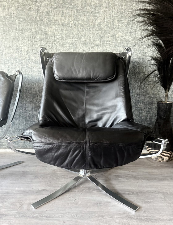 Image 1 of Suite Lounge Vintage Sigurd Resell « Falcon » pour Vatne Møbler (Norvège)