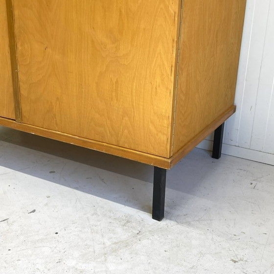 Image 1 of 2-door vintage 1950s/60s wardrobe kids' room sleek model