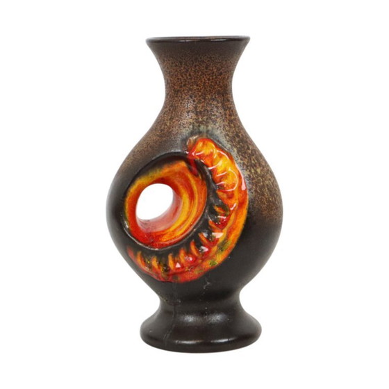 Image 1 of Vaso di lava arancione grasso Germania Ovest