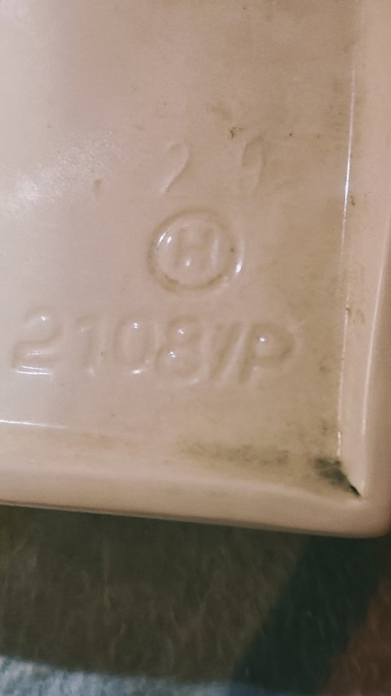 Image 1 of MUSEUMSTAAT: Werkende Junghans ATO-MAT Wandklok – Petrol Keramiek – Jaren '60