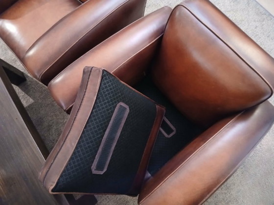2 Fauteuils Club Cuir Vintage – Leather (photo 3 of 5)
