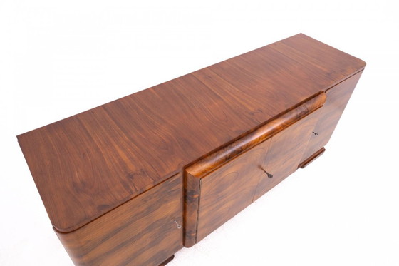 Image 1 of Buffet Art déco des années 1940, Pologne.