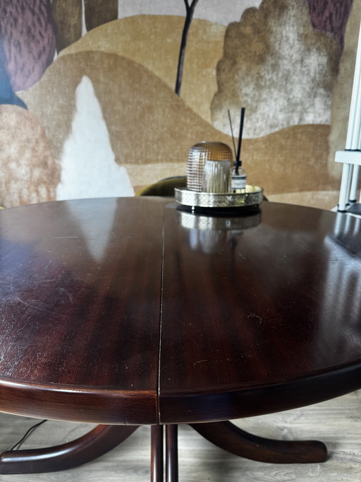 Mahogany extendable dining table