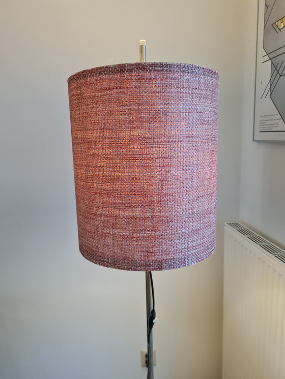 Image 1 of Staande design vloerlamp met lampenkap, jaren 60
