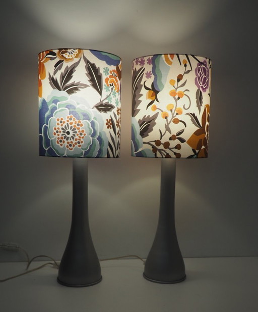 Set di lampade da tavolo minimaliste/tessuto Missoni
