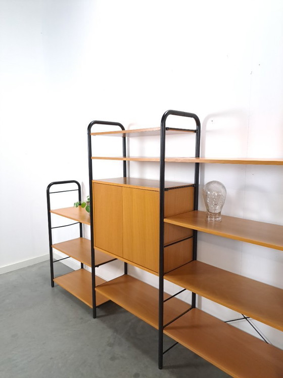 Image 1 of Ikea modular wall system Niklas with cabinets and shelves vintage