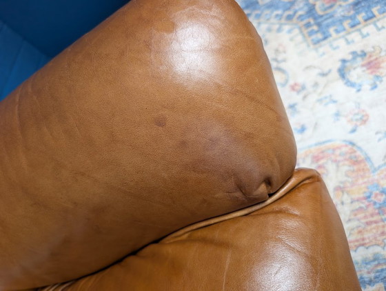 Image 1 of Vintage leather swivel armchair, 1970s