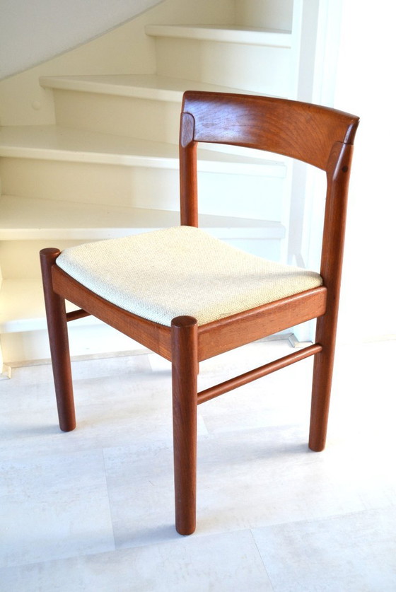 4 x Chaises de salle à manger Vintage Bramin Design Danois – Textile, Wood (photo 9 of 11)