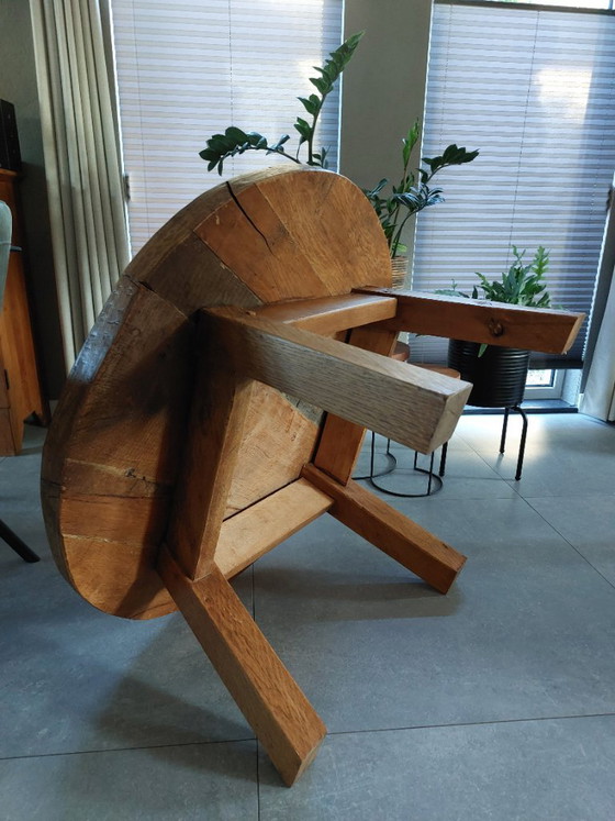 Table basse Brutaliste exclusive - Bois massif robuste (97 cm) – Tables basses, Wood (photo 6 of 10)