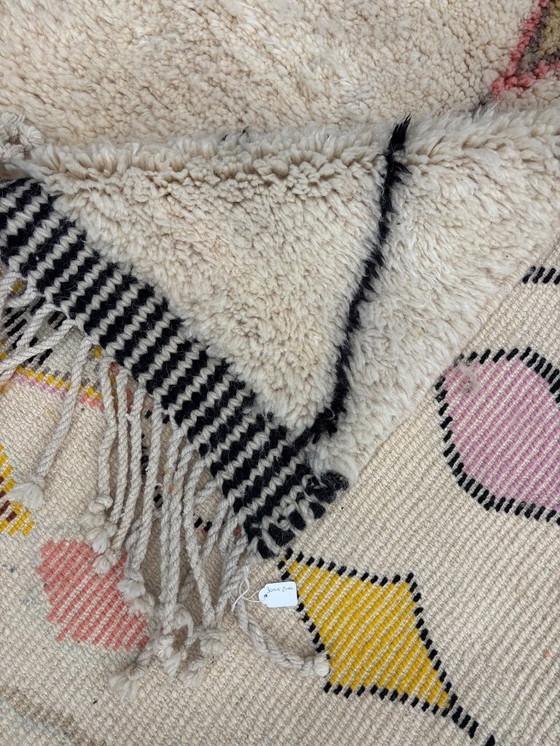 Image 1 of Authentischer Mrirt Marokkanischer Berber Wollteppich 200x300 cm - Handgewebter, Plüsch & Bunter Wollteppich