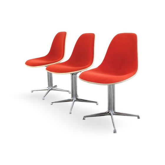 3er Set La Fonda Stühle Herman Miller Charles Eames Fiberglas – Beistellstühle (photo 3 of 12)
