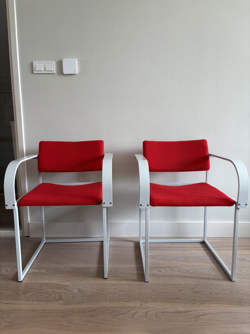 2x Pastoe FM80 eettafel stoelen