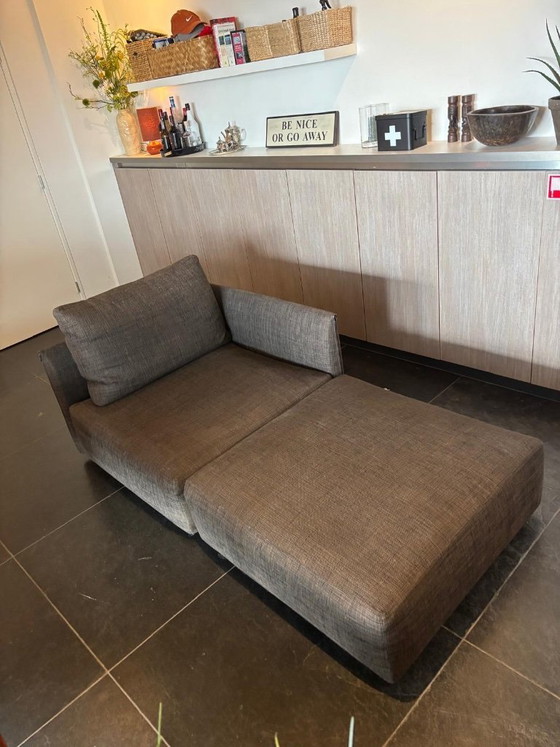 Image 1 of Modular Minotti Sofa / Chaise Longue (100x100 cm modules)