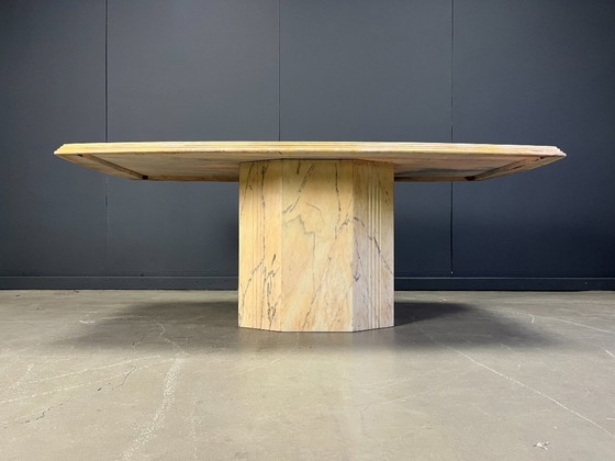 Image 1 of Vintage marmeren eettafel, jaren 70