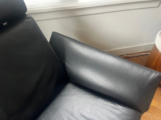 Image 1 of Canapé mobile Jori modèle 205 Tosca, cuir noir cavila