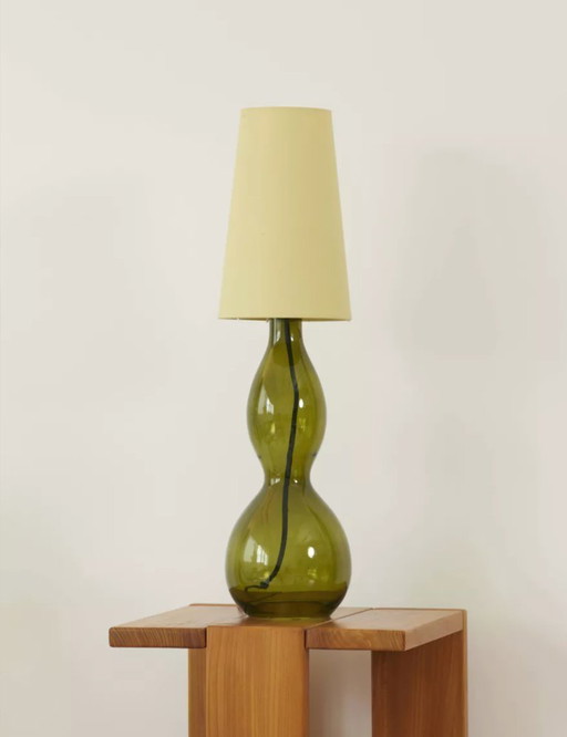 Large Ikea glass table lamp "Ljusås Salbo" Vintage 2009