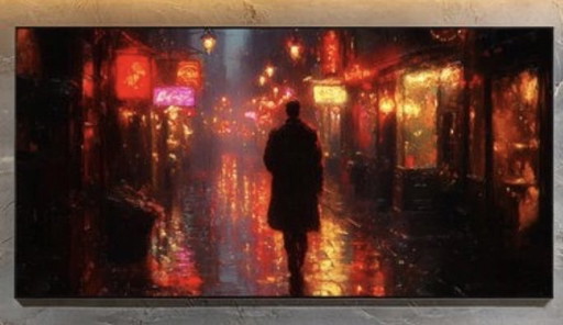 Kunstwerk NEON NIGHT WANDERER XXL