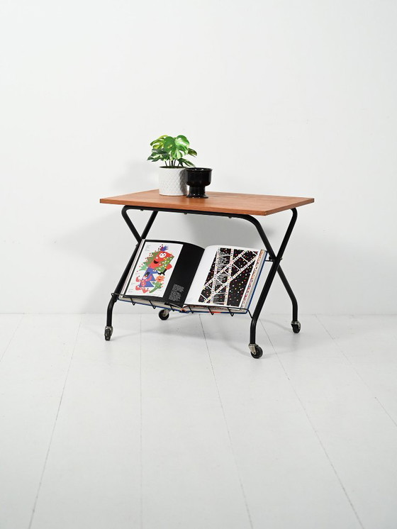 Image 1 of Scandinavian coffee table with magazine rack, 1960s–70s