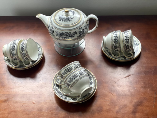 9-teiliges Teeservice - Wedgwood Blacke Cold Columbia