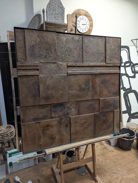 Image 1 of The Wall, oggetto da parete in rilievo minimalista