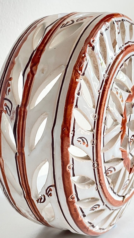 Image 1 of Applique artisanale CéRAMIQUE CENTRE BLEU