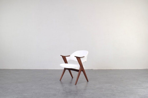 Norwegian Teak Armchair Model Blinken by Sigurd Ressell for Rastad & Relling, 1950s. – Dining chairs, Textile (photo 2 of 11)