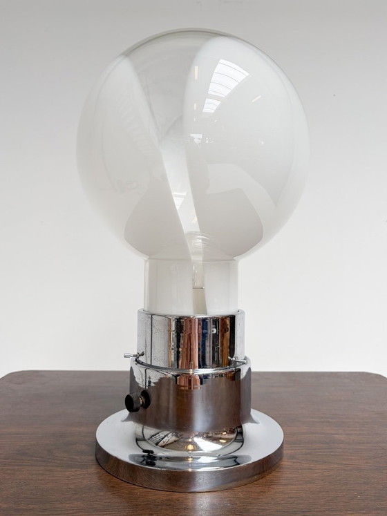 Lampada da tavolo italiana in vetro di Murano 52 cm, anni '70 – Lampade da tavolo, Metallo (photo 11 of 14)